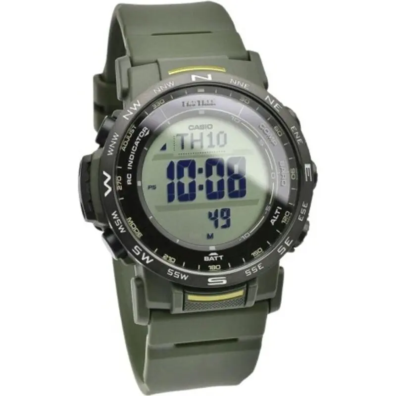 Casio Pro Trek Digital Bio-Based Resin Strap Tough Solar PRW-35Y-3B 100M Unisex Watch