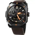 Casio ProTrek Analog Digital Brown Leather Strap Grey Dial Tough Solar PRW-6900YL-5 100M Men's Watch