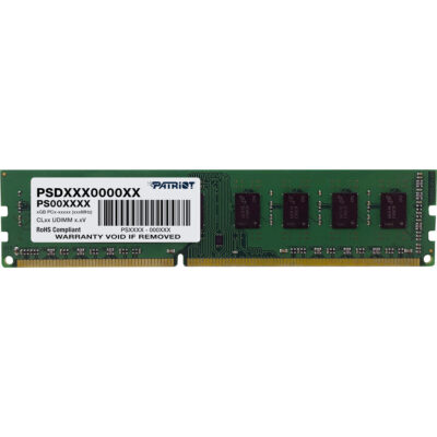 Patriot Signature Line 4GB 1600MHz DDR3 Single Rank Desktop Memory (PSD34G160081)