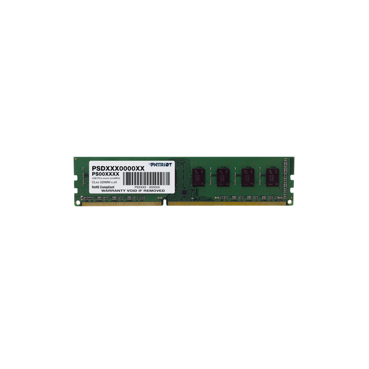 Patriot Signature Line 4GB 1600MHz DDR3 Single Rank Desktop Memory (PSD34G160081)