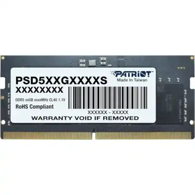 Patriot Signature Line DDR5 16GB 4800MHz Single Rank SODIMM Notebook Memory