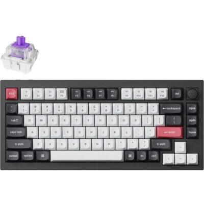 Keychron Q1H-M1 QMK Wireless Custom Keyboard - Black