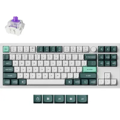 Keychron Q3 HE QMK 80% Wireless Custom Mechanical Keyboard (Nebula Switch) - Shell White (Q3H-P1)