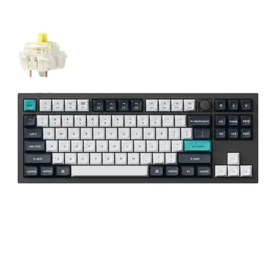 Keychron Q3 Max QMK/VIA 80% Wireless Custom Mechanical Keyboard (Banana Switch) - Carbon Black (Q3M-M4)