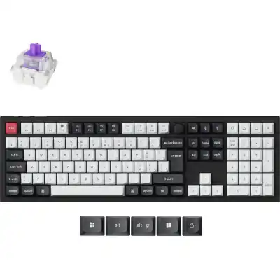Keychron Q6 HE QMK Full-size Wireless Custom Mechanical Keyboard (Nebula Switch) – Carbon Black (Q6H-M1)