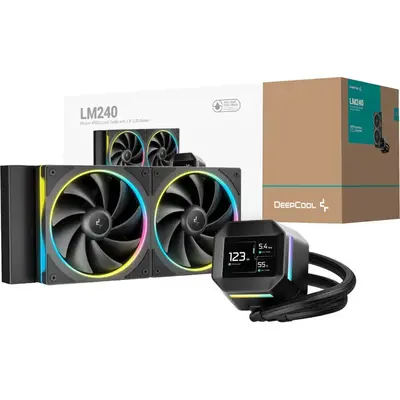 DeepCool LM240 ARGB 240mm AiO CPU Liquid Cooler - Black