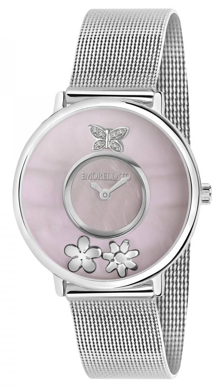 Morellato Pink Mother Of Pearl Stainless Steel Mesh Quartz R0153150501 Women's Watch 1 Morellato Pink Mother Of Pearl Stainless Steel Mesh Quartz R0153150501 Women's Watch
