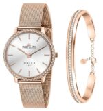 Morellato 1930 Just Time Rose Gold Silver Dial Quartz R0153161504 Women's Watch With Free Bracelet