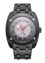 DWISS R2 Floating Hours Display Stainless Steel Bracelet Black Skeleton Dial Automatic R2-BB-BRACELET 100M Men's Watch