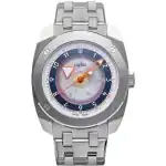 DWISS R2 Floating Hours Display Stainless Steel Blue And White Skeleton Dial Automatic R2-SL-BRACELET 100M Men's Watch