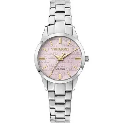 Trussardi T-Bent Pink Stainless Steel Dial Quartz R2453141508 Women's Watch