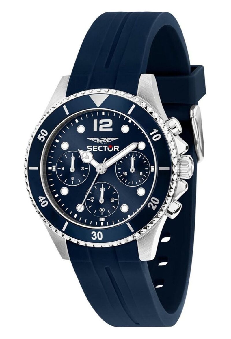 Sector 230 Multifunction Silicone Strap Blue Dial Quartz R3251161052 100M Men's Watch Sector 230 Multifunction Silicone Strap Blue Dial Quartz R3251161052 100M Men's Watch