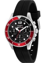 Sector 230 Multifunction Silicone Strap Black Dial Quartz R3251161053 100M Men's Watch