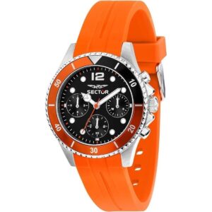 Sector 230 Multifunction Silicone Strap Black Dial Quartz R3251161054 100M Men's Watch