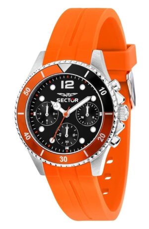 Sector 230 Multifunction Silicone Strap Black Dial Quartz R3251161054 100M Men's Watch
