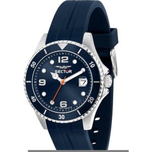 Sector 230 Silicone Strap Blue Dial Quartz R3251161056 100M Men's Watch