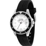 Sector 230 Silicone Strap White Dial Quartz R3251161057 100M Men's Watch