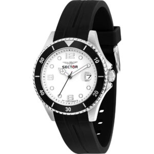 Sector 230 Silicone Strap White Dial Quartz R3251161057 100M Men's Watch