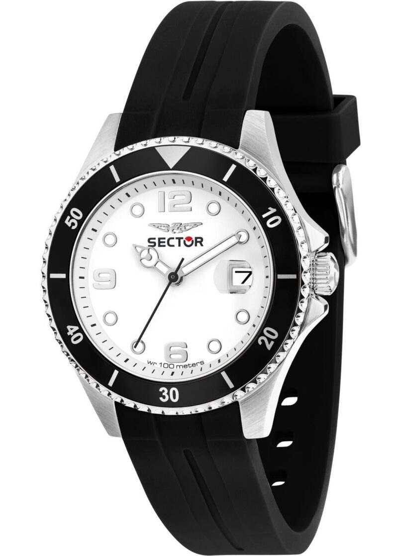 Sector 230 Silicone Strap White Dial Quartz R3251161057 100M Men's Watch Sector 230 Silicone Strap White Dial Quartz R3251161057 100M Men's Watch