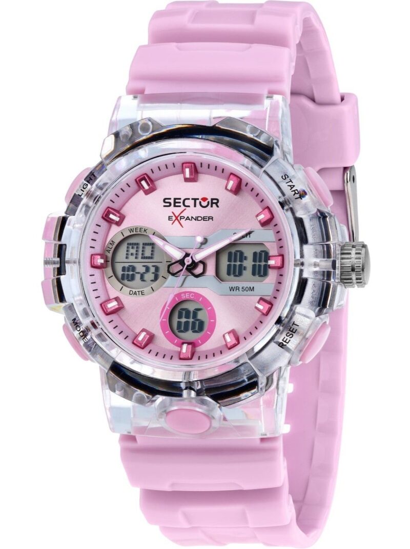 Sector Ex-46 Silicone Strap Purple Dial Quartz R3251242501 Women's Watch