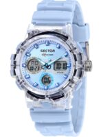 Sector Ex-46 Silicone Strap Blue Dial Quartz R3251242503 Men's Watch