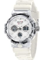 Sector Ex-46 Silicone Strap White Dial Quartz R3251242504 Men's Watch