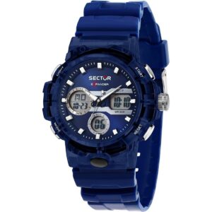 Sector Ex-46 Silicone Strap Blue Dial Quartz R3251242506 Men's Watch