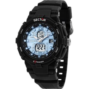 Sector Ex-09 Silicone Strap Blue Dial Quartz R3251296001 Men's Watch