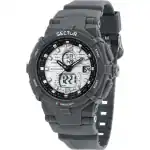 Sector Ex-09 Silicone Strap Silver Dial Quartz R3251296003 Men's Watch