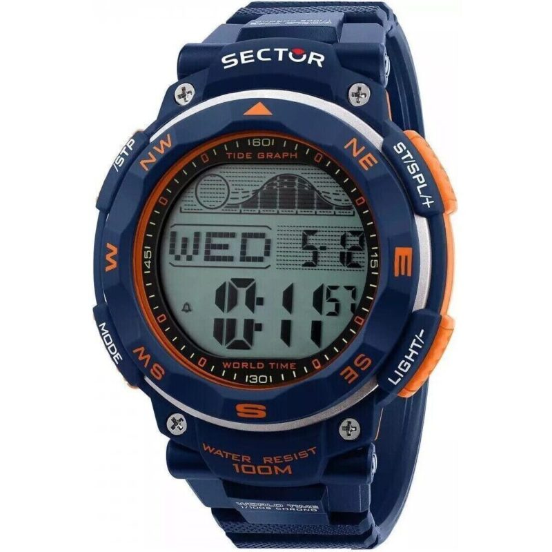 R3251534001 Sector EX-35 Digital Black Dial Quartz R3251534001 100M Men's Watch