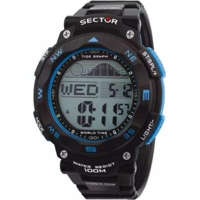 Sector EX-35 Digital Black Dial Quartz R3251534002 100M Men's Watch