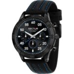 Sector 270 Multifunction Leather Strap Black Dial Quartz R3251578013 Men's Watch