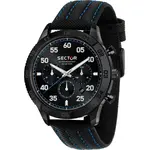 Sector 270 Multifunction Leather Strap Black Dial Quartz R3251578013 Men's Watch