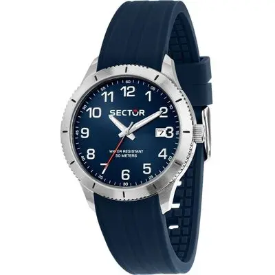 Sector 270 Silicone Strap Blue Dial Quartz R3251578015 Men's Watch