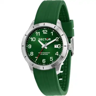 Sector 270 Silicone Strap Green Dial Quartz R3251578016 Men's Watch