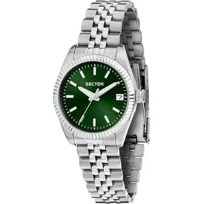 Sector 240 Stainless Steel Green Dial Quartz R3253240513 Women's Watch