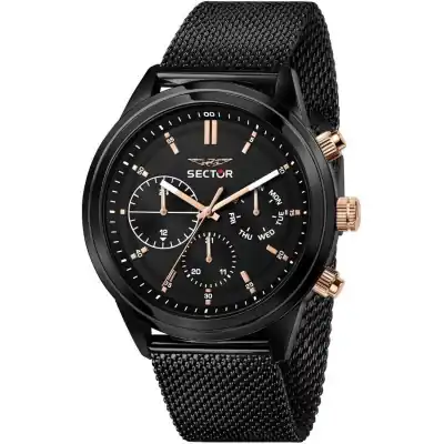 Sector 670 Black Dial Stainless Steel Quartz R3253540002 Men's Watch