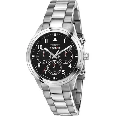 Sector 670 Dual Time Multifunction Stainless Steel Black Dial Quartz R3253540013 Women's Watch