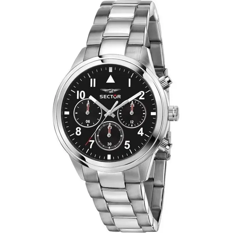 Sector 670 Dual Time Multifunction Stainless Steel Black Dial Quartz R3253540013 Women's Watch
