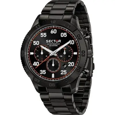Sector 270 Multifunction Stainless Steel Black Dial Quartz R3253578031 Men's Watch