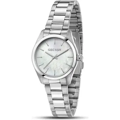 Sector 270 Just Time Stainless Steel Mother Of Pearl Dial Quartz R3253578510 Women's Watch