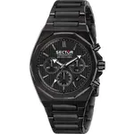 Sector 960 Chronograph Black Dial Stainless Steel Quartz R3273628001 100M Men's Watch
