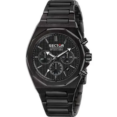 Sector 960 Chronograph Black Dial Stainless Steel Quartz R3273628001 100M Men's Watch