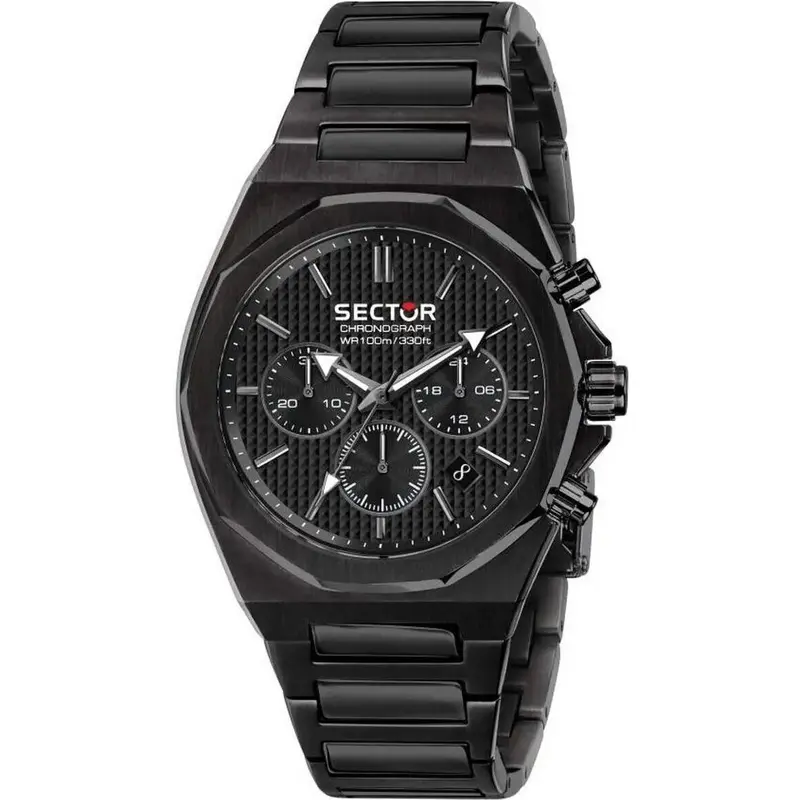 Sector 960 Chronograph Black Dial Stainless Steel Quartz R3273628001 100M Men's Watch