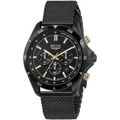 Sector 650 Chronograph Stainless Steel Black Dial Quartz R3273631005 100M Men's Watch