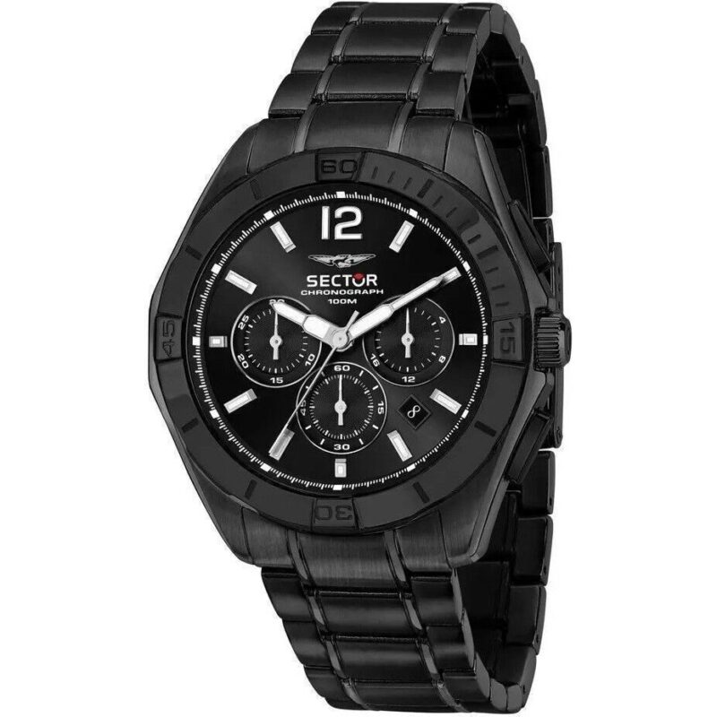 Sector 790 Chronograph Black Dial Stainless Steel Quartz R3273631004 100M Men's Watch