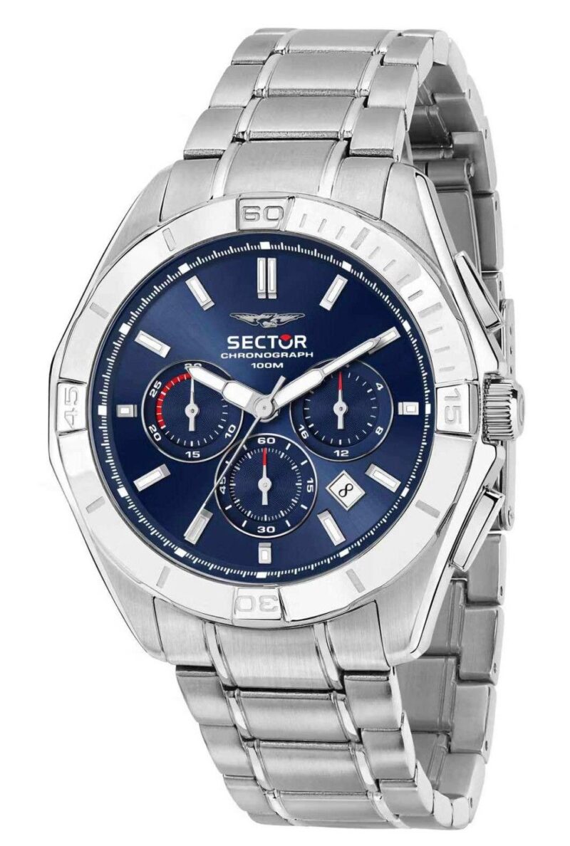 Sector 790 Chronograph Stainless Steel Blue Dial Quartz R3273636004 100M Men's Watch Sector 790 Chronograph Stainless Steel Blue Dial Quartz R3273636004 100M Men's Watch