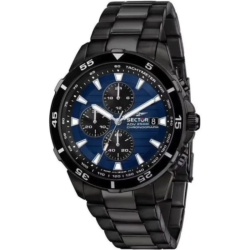 Sector ADV2500 Chronograph Stainless Steel Blue Dial Quartz R3273643001 100M Men's Watch