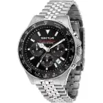 Sector 230 Chronograph Stainless Steel Black Dial Quartz R3273661033 100M Men's Watch