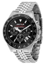 Sector 230 Chronograph Stainless Steel Black Dial Quartz R3273661033 100M Men's Watch